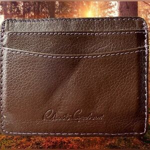 Robert Graham Brown Leather Card Holder